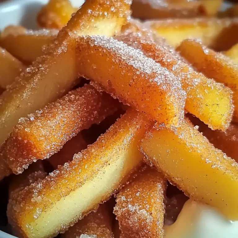Cinnamon Sugar Apple Fries