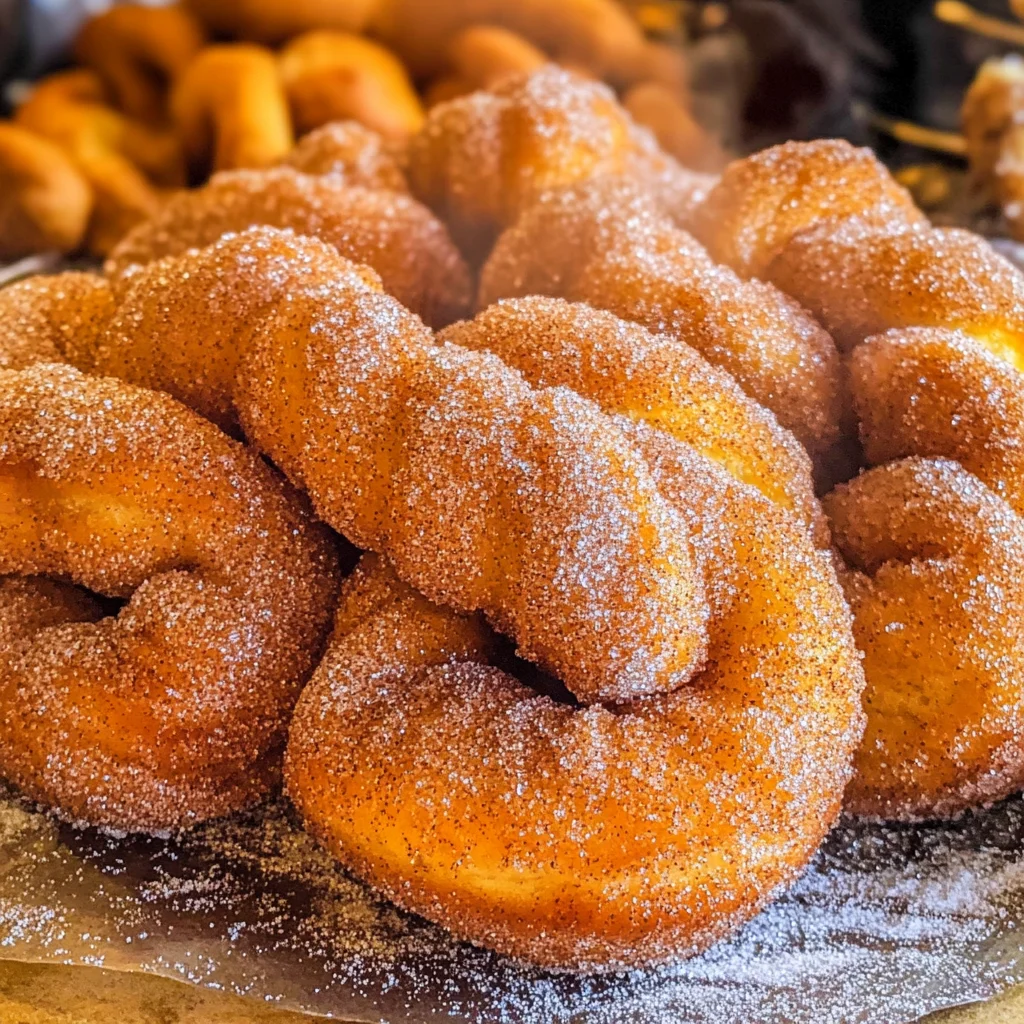 Cinnamon Sugar Twist Donuts