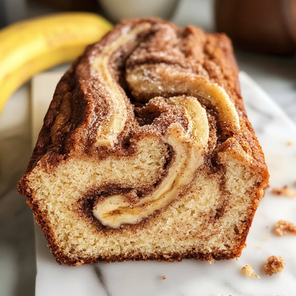 Cinnamon Swirled Banana Bread