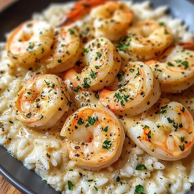 Creamy Garlic Butter Shrimp with Rice: A Quick and Comforting One-Pan Meal