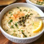 Creamy Lemon Chicken Orzo Soup
