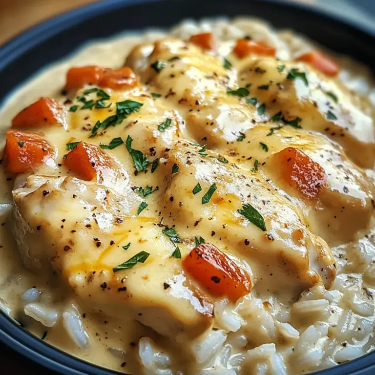 Creamy Smothered Chicken and Rice