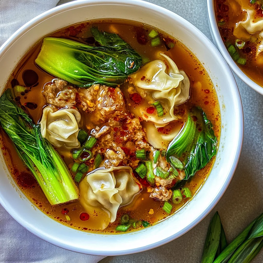 Deconstructed Wonton Soup