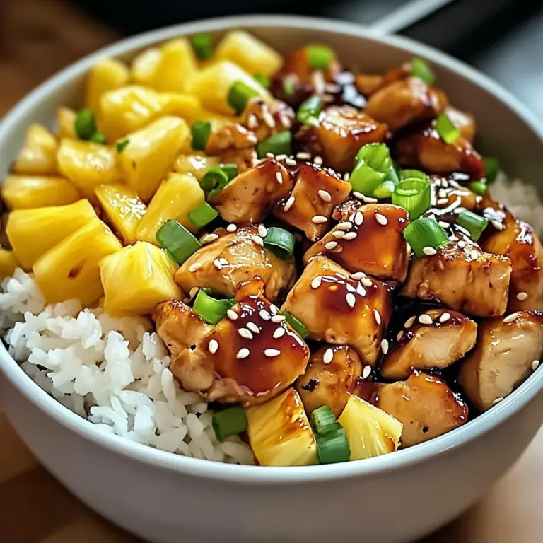 Delicious Teriyaki Chicken and Pineapple Bowls in 30 Minutes