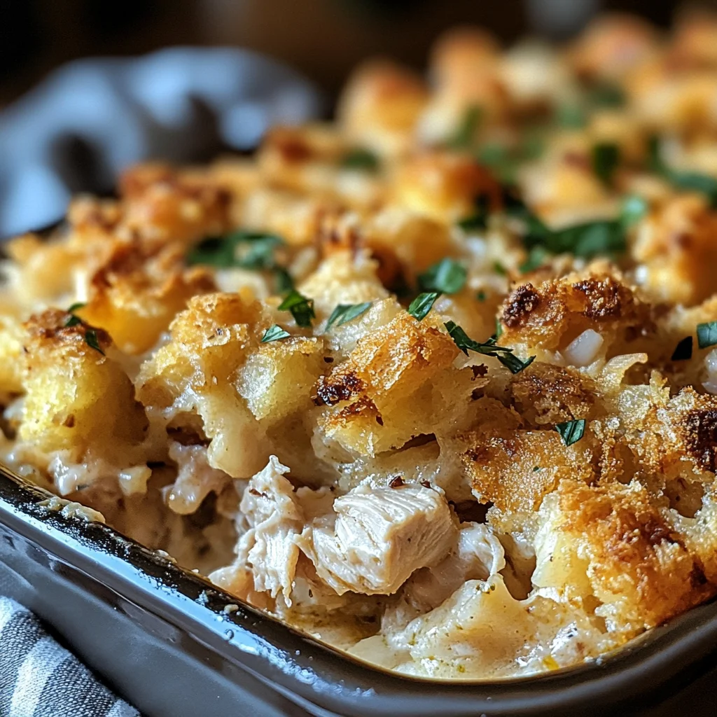 Dolly’s Chicken and Stuffing Casserole
