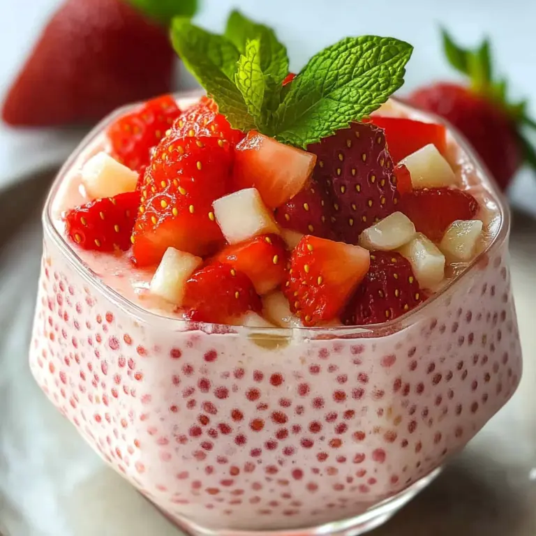 Easy 4-ingredient Strawberry Sago