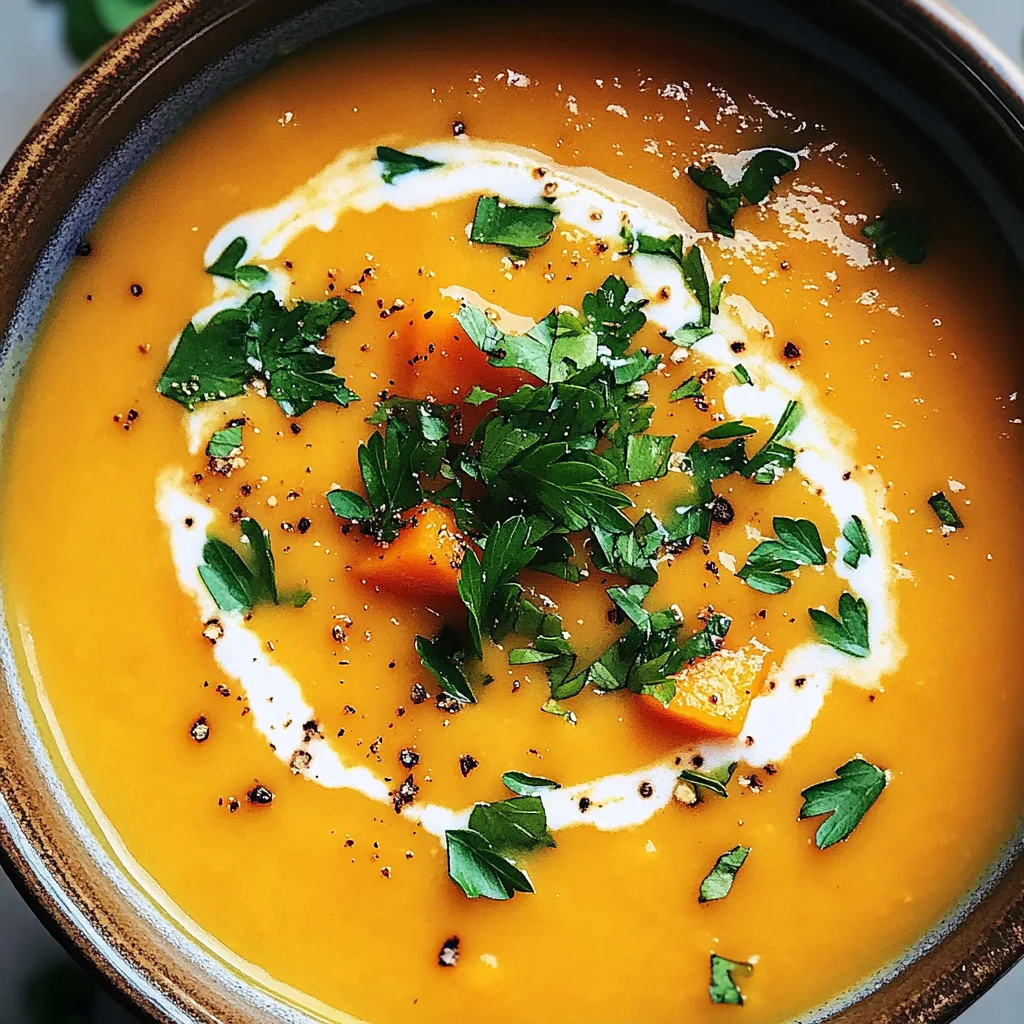 Easy Butternut Squash and Sweet Potato Soup
