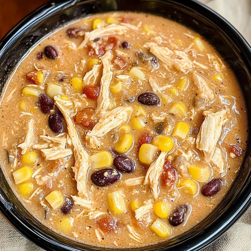 Easy Crock Pot Cream Cheese Chicken Chili