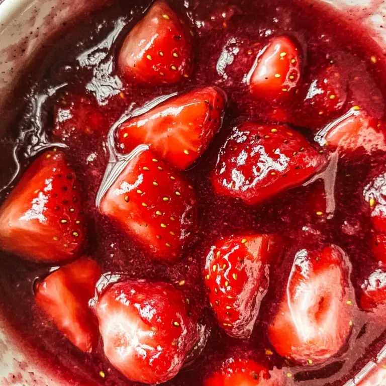 Easy homemade strawberry sauce