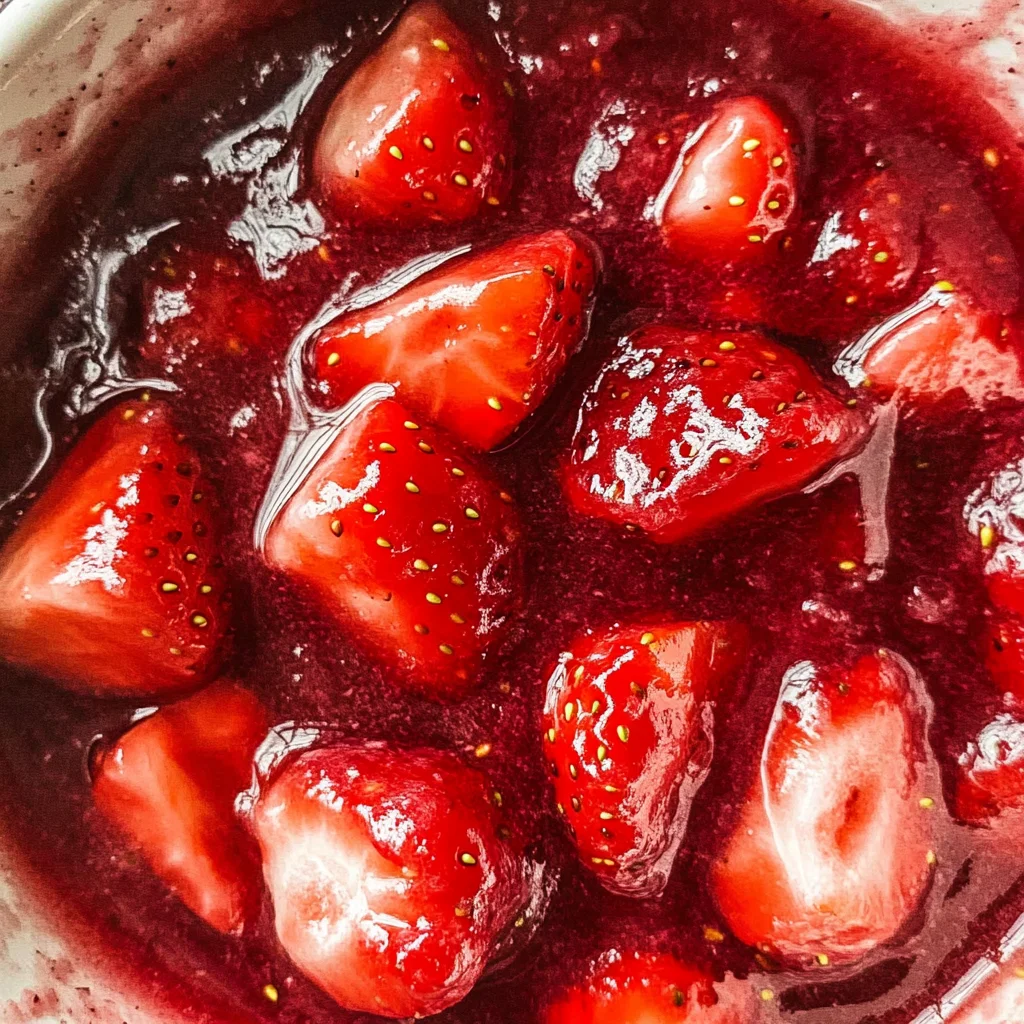 Easy homemade strawberry sauce