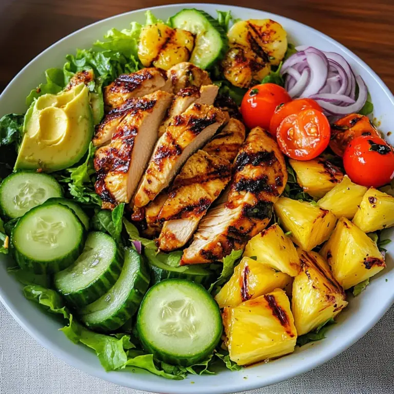 Grilled Pineapple Chicken Salad