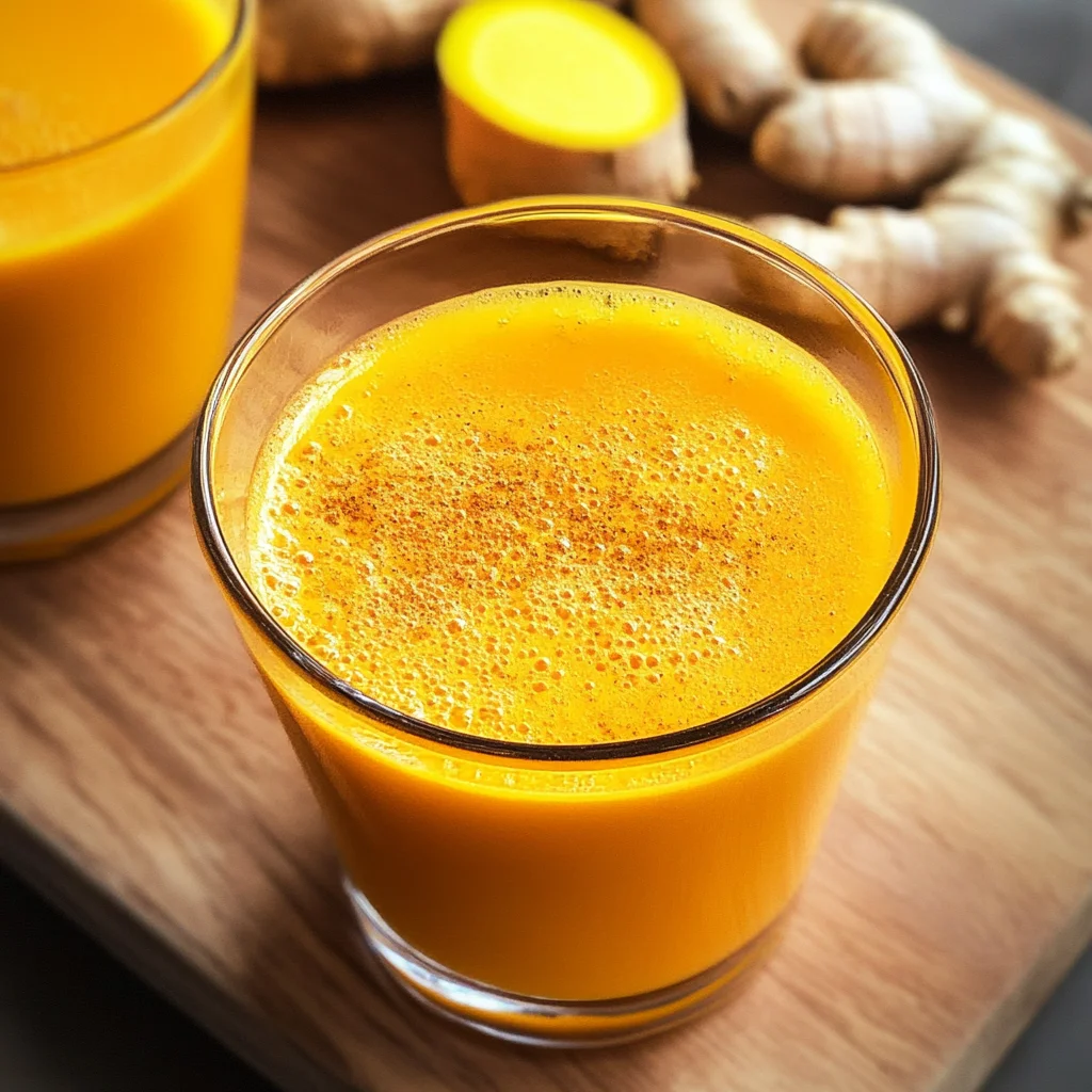 Homemade Ginger and Turmeric Immunity Shots