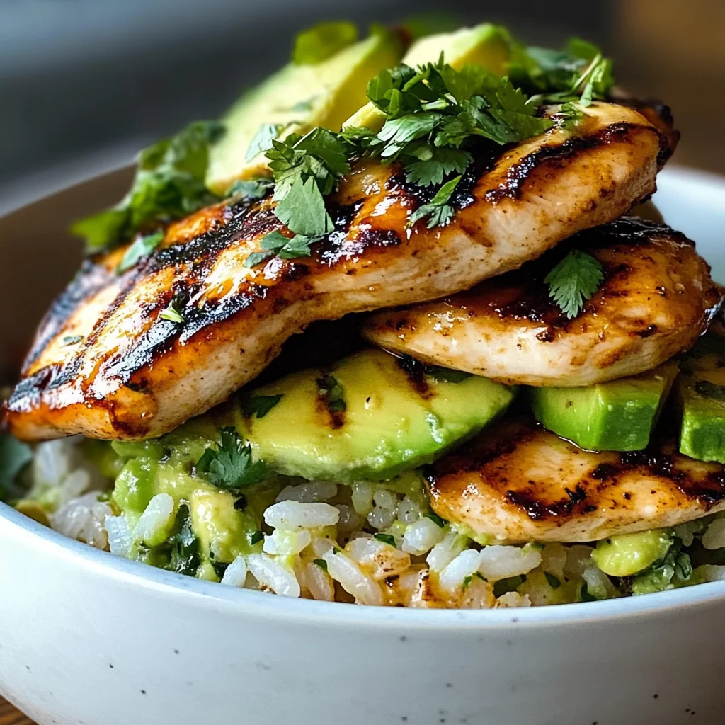 Honey Lime Chicken Avocado Rice