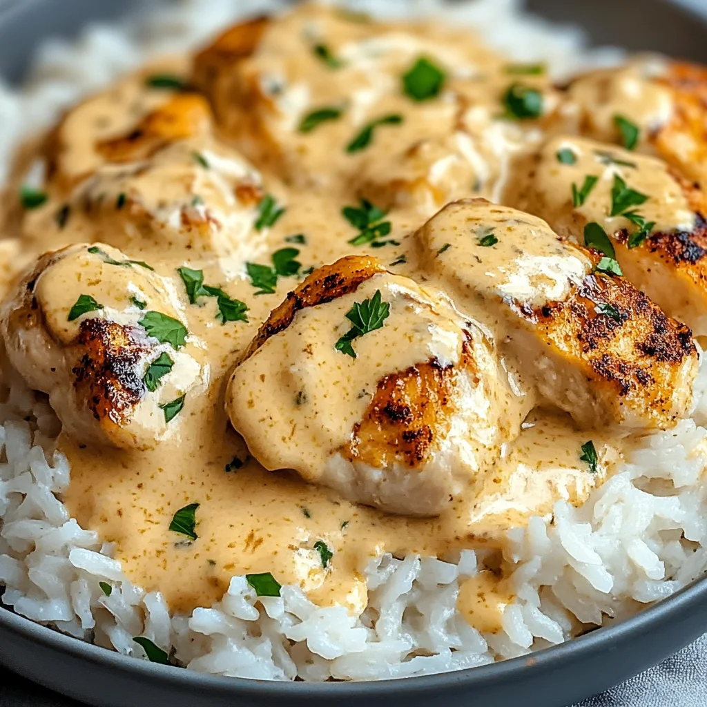 How to Make Creamy Smothered Chicken and Rice – Easy Dinner Idea