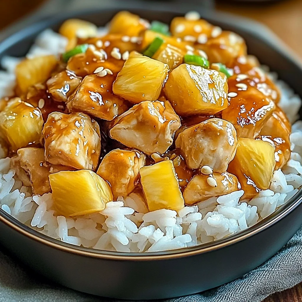 Irresistible Pineapple Chicken and Rice