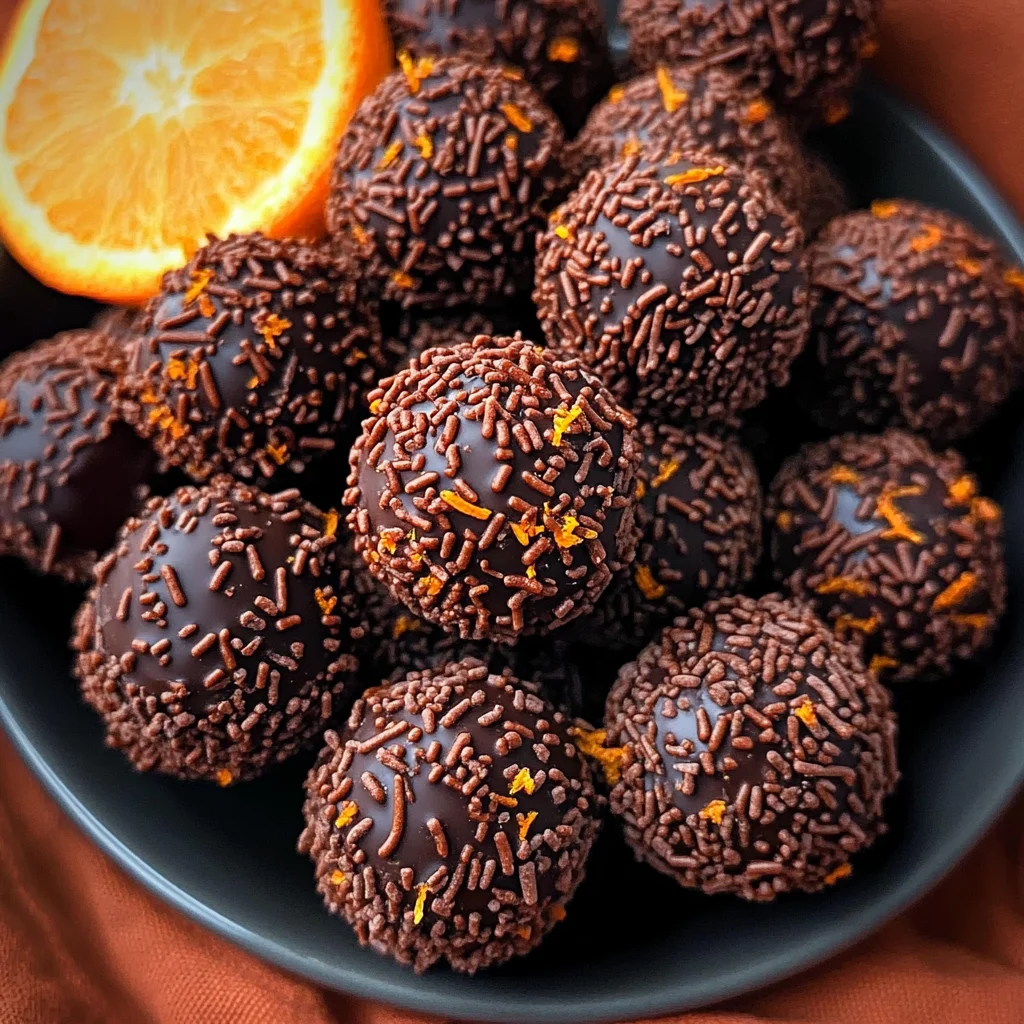 Juicy Orange Chocolate Christmas Truffles