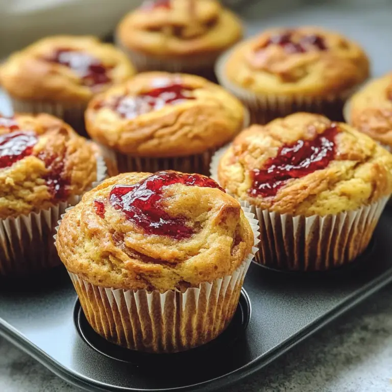 Peanut Butter & Jam Muffins