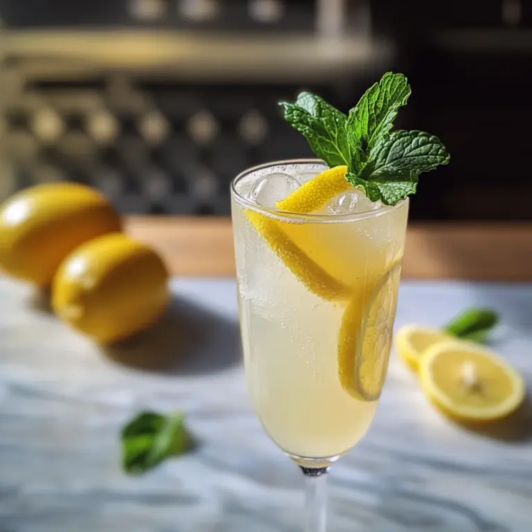 Sparkling Lemon Mocktail