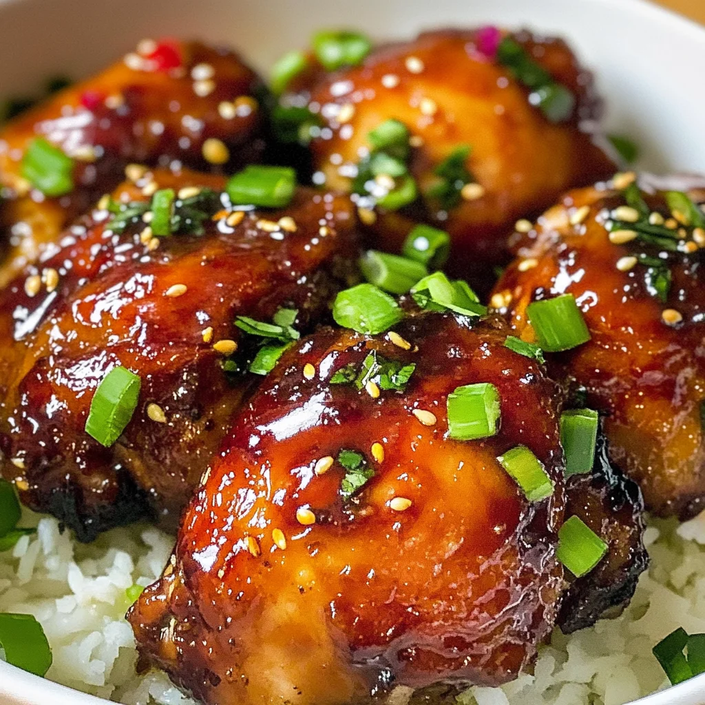 Sticky Sweet Chili Chicken Thighs in Air Fryer