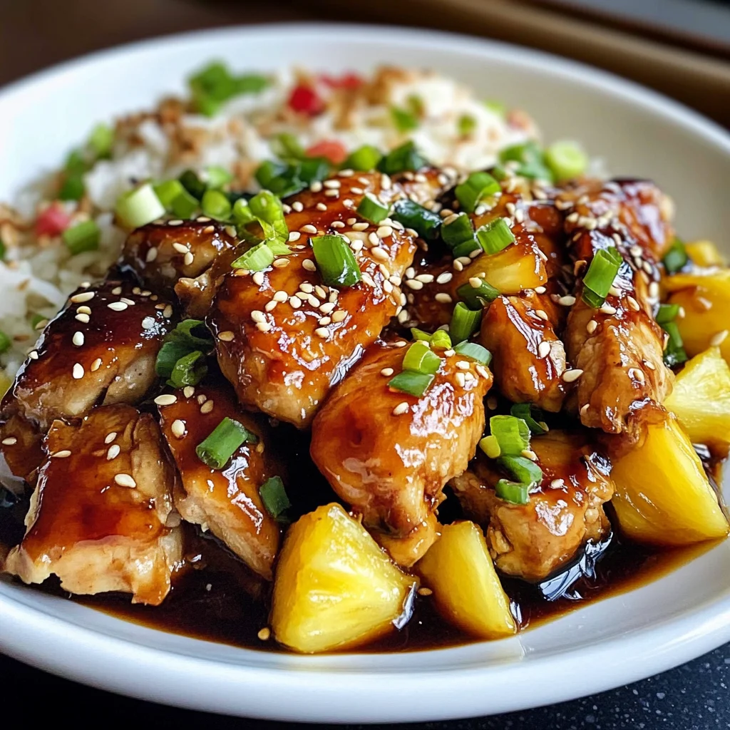 Sticky Sweet Island Teriyaki Chicken Skillet