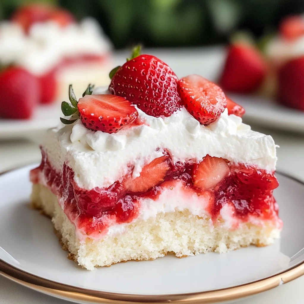 Strawberry Shortcake Poke Cake