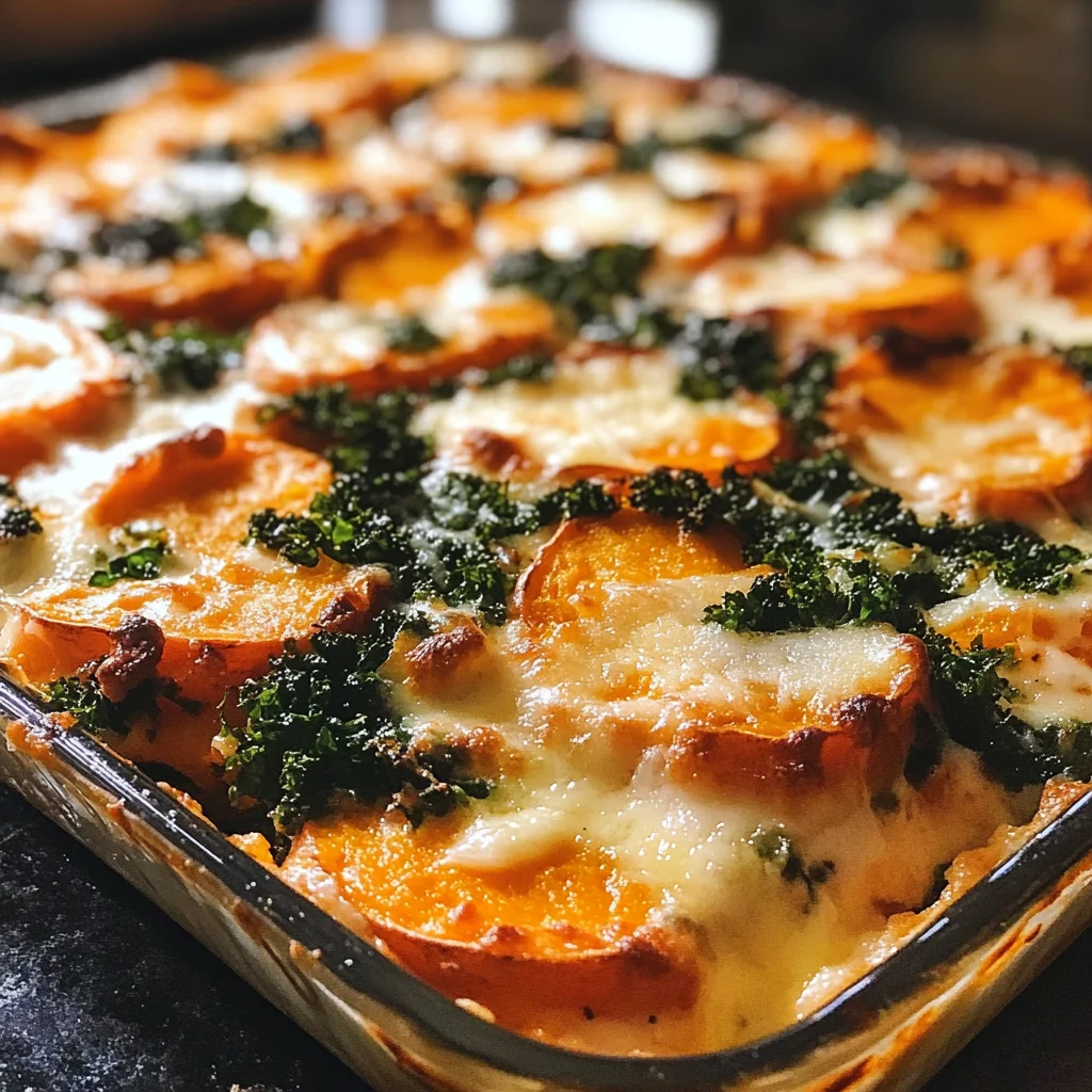 Sweet Potato Kale Gratin is a must-try comfort dish!