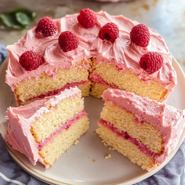 Almond Raspberry Cake