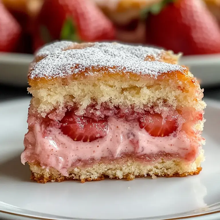 Amazing Strawberry Honeybun Cake