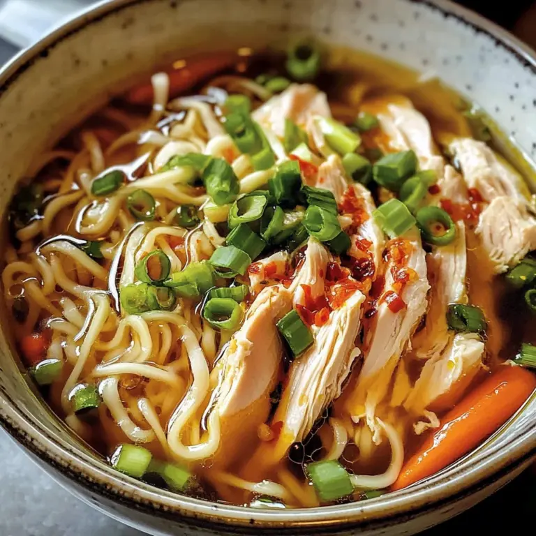 Aromatic Ginger Scallion Chicken Noodle Soup - Alrightwithme