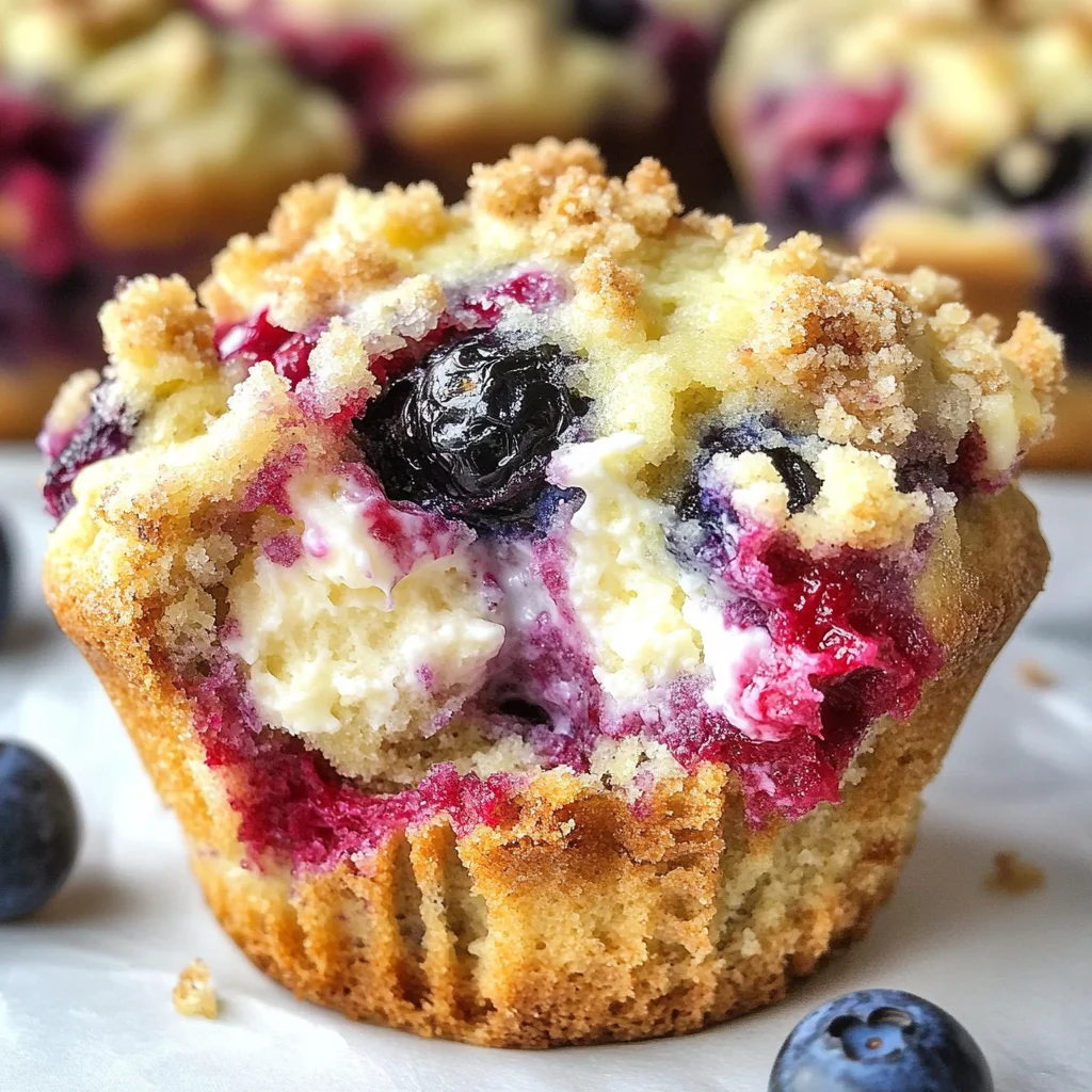 Berry Cream Cheese Muffins
