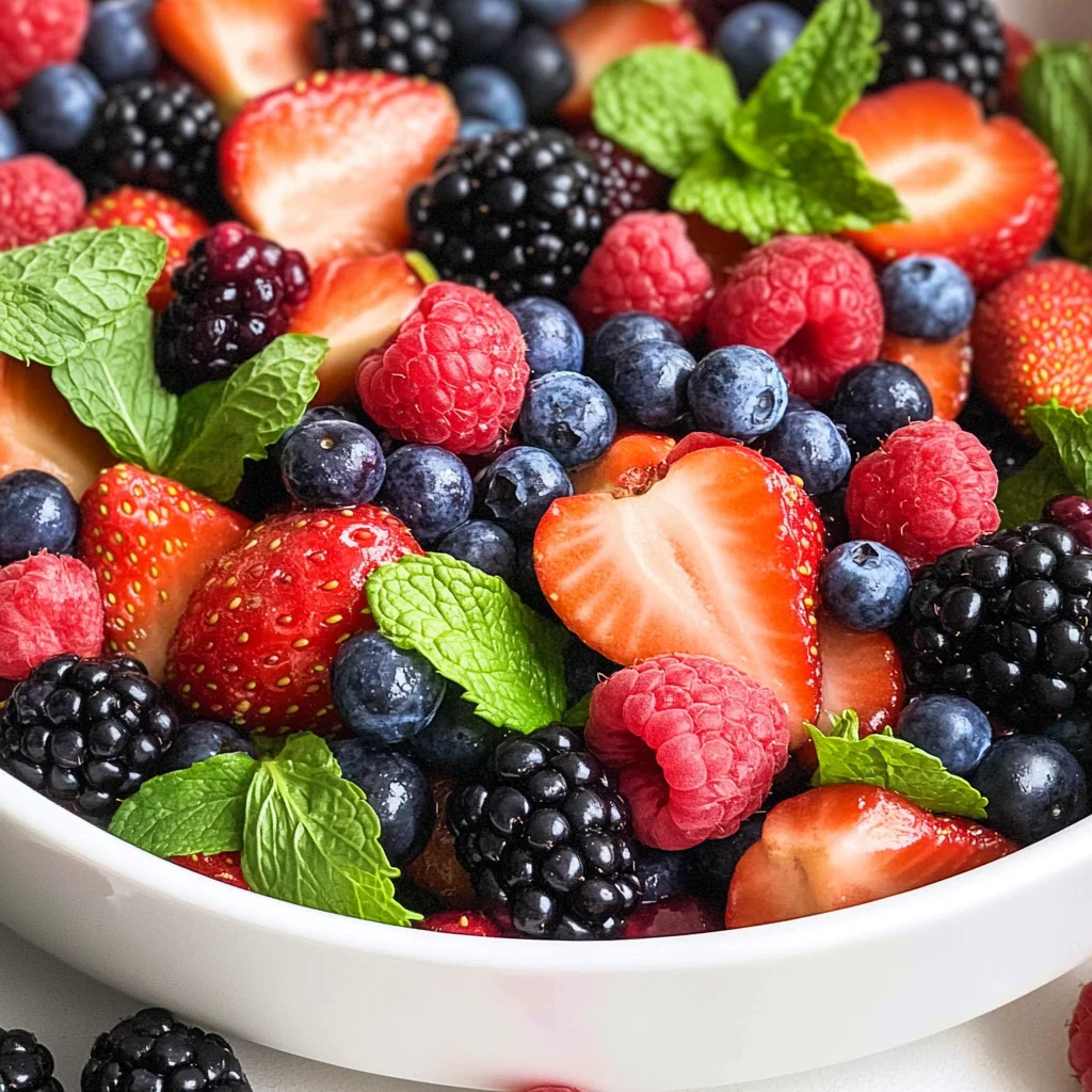 Berry Salad with Mint