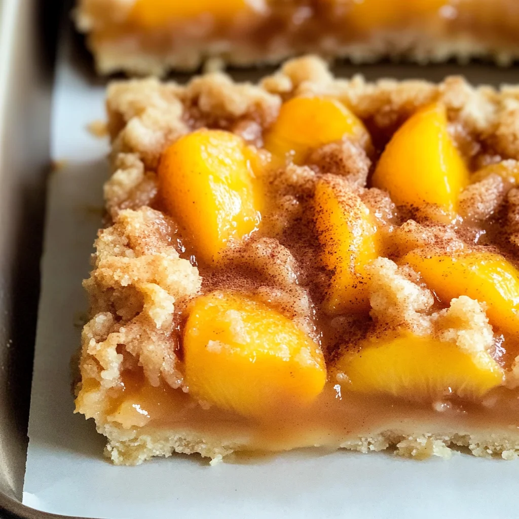 Best Bakery-Style Peach Crumble Bars