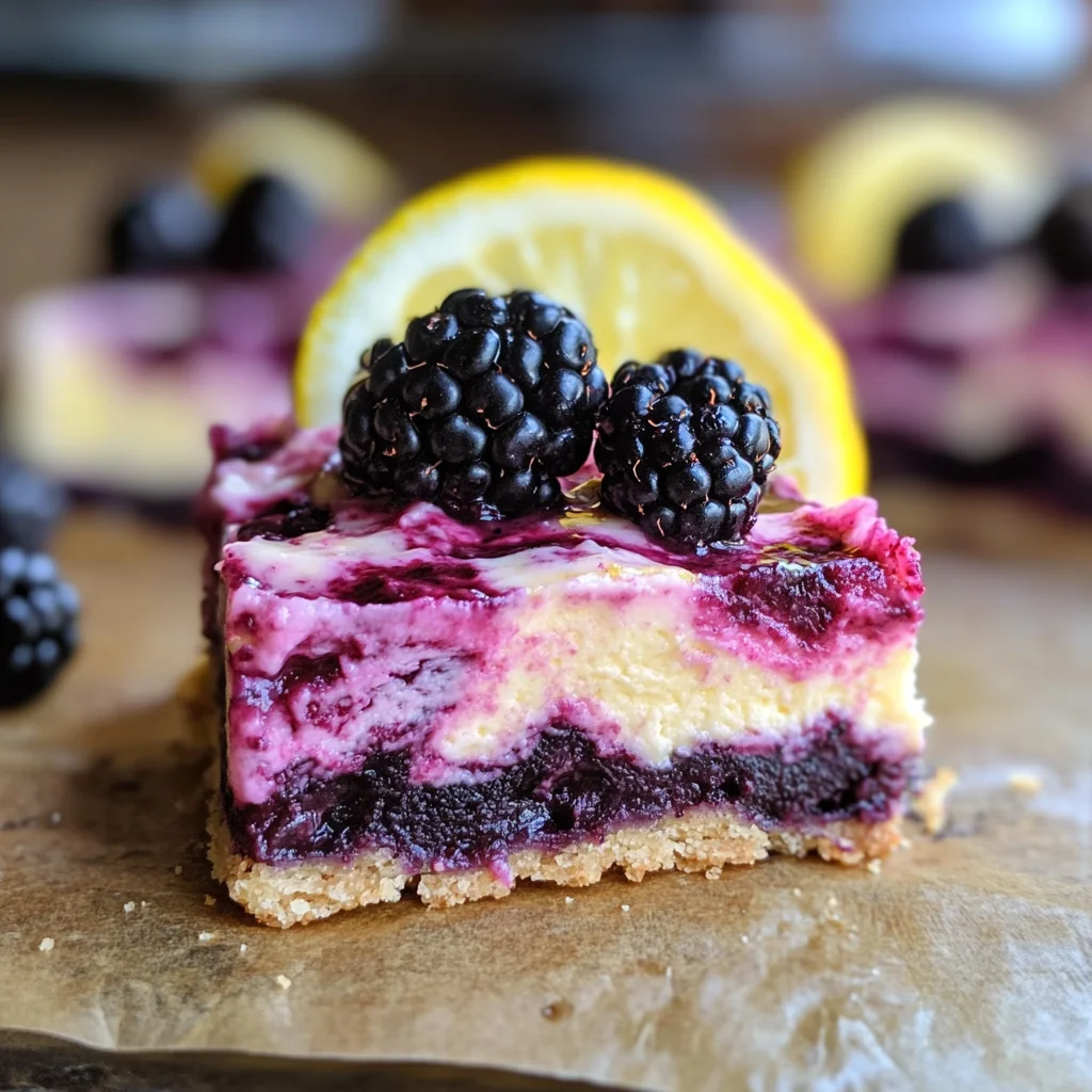 Blackberry Lemon Bars