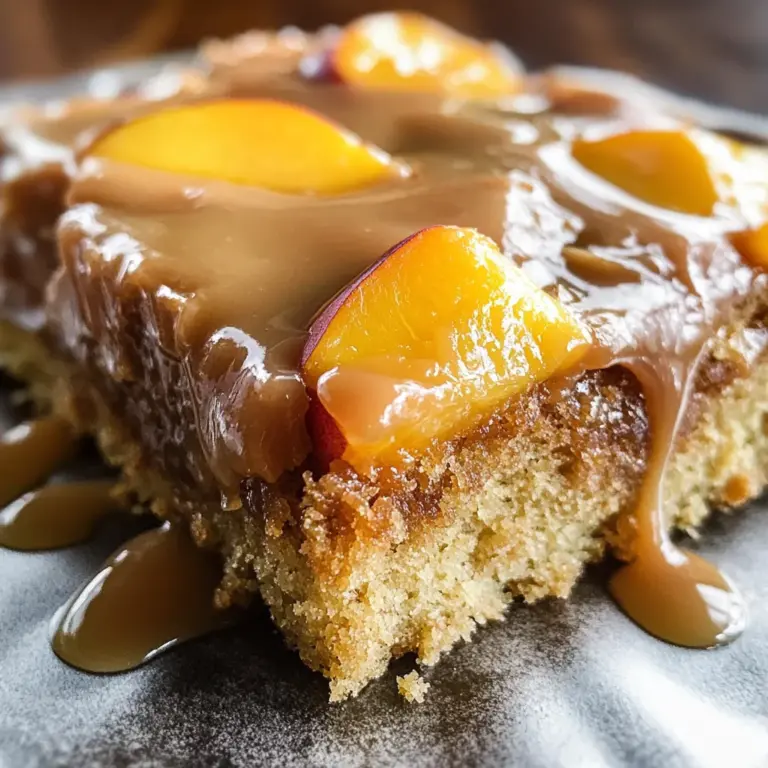 Brown Sugar Peach Cake