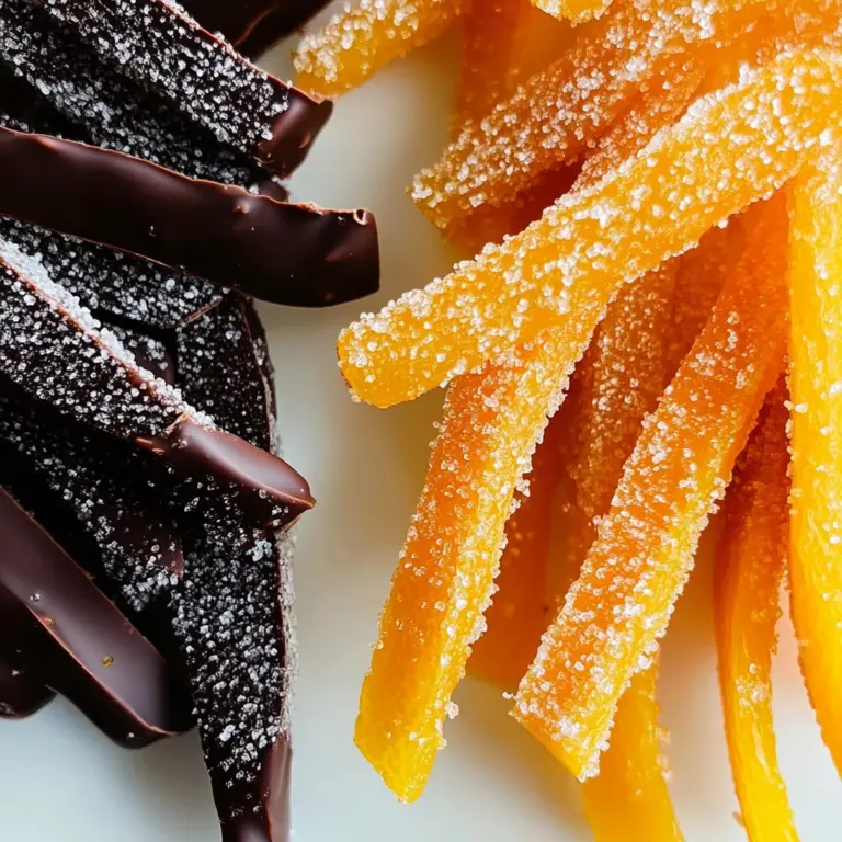 Candied Orange Peels (Chocolate Dipped!)