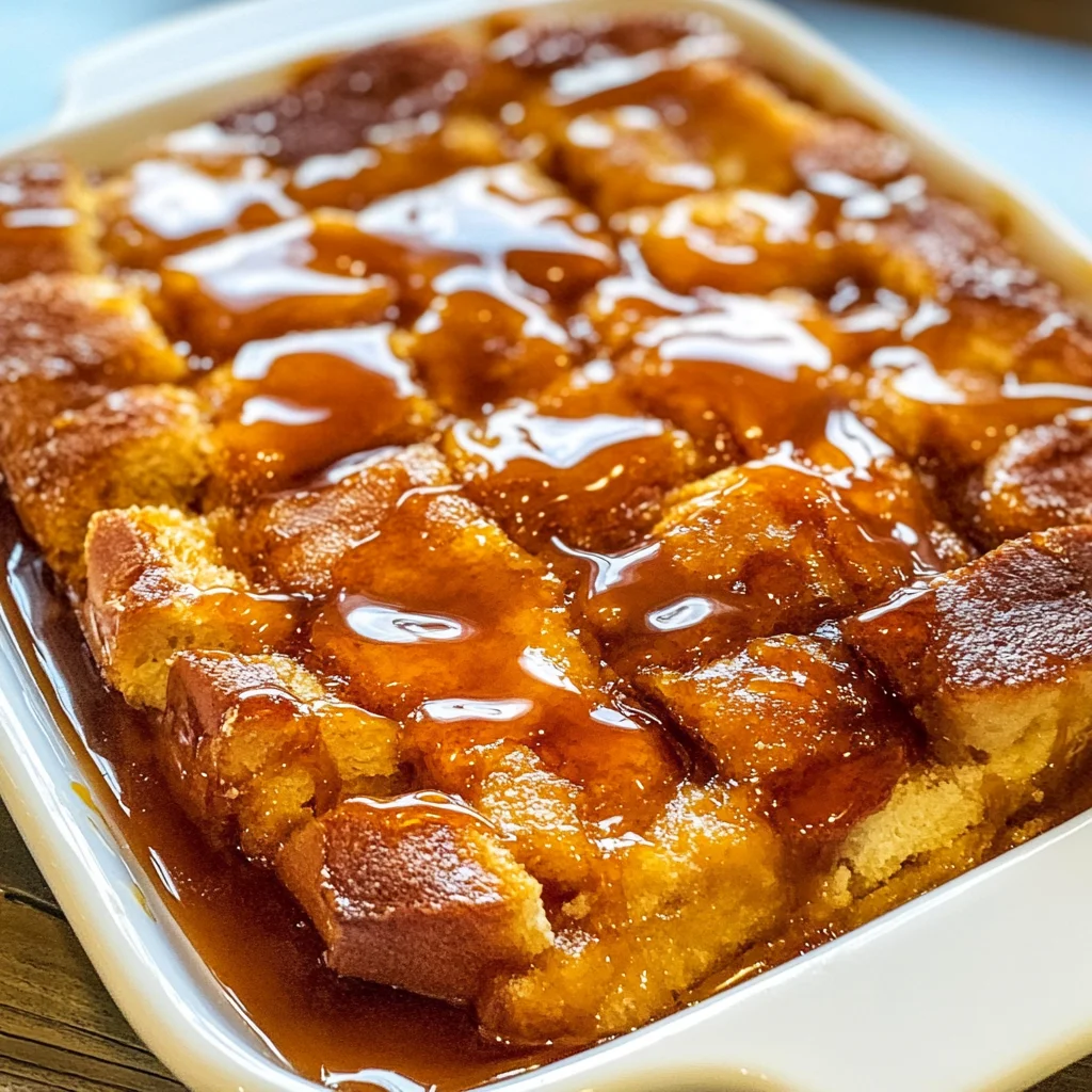 Caramel Overnight French Toast Casserole