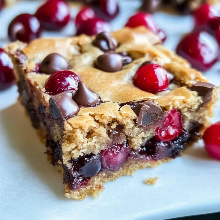 Chocolate Chip Cherry Bars