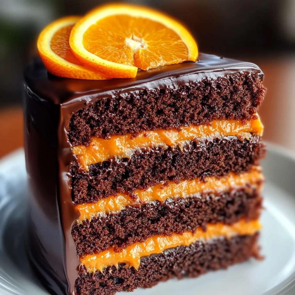 Chocolate Orange Layer Cake with Ganache: A Delightful Recipe!