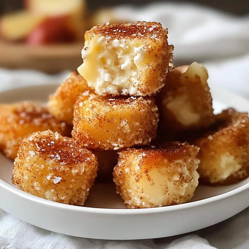 Cinnamon Apple Cottage Cheese Bites