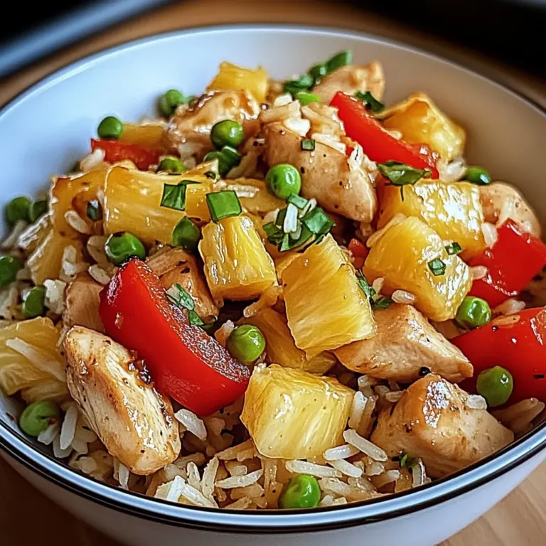 Create a Flavorful Pineapple Chicken Rice in Just 5 Steps!