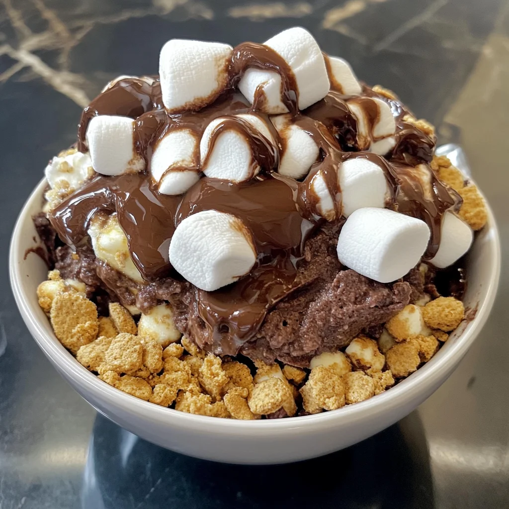 Double Chocolate Protein ;mores Bowl is the Best Protein-Packed Treat