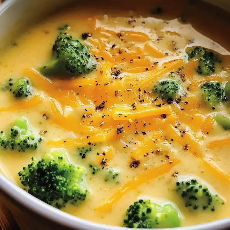 Easy Broccoli Cheddar Soup