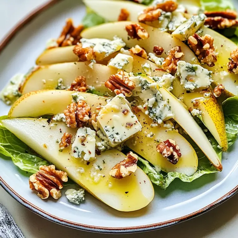 Endive and Roquefort Salad with Pear Vinaigrette