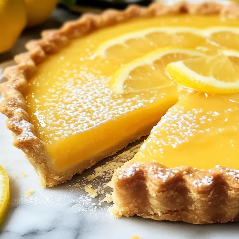 French Lemon Tart W/ Lemon Curd