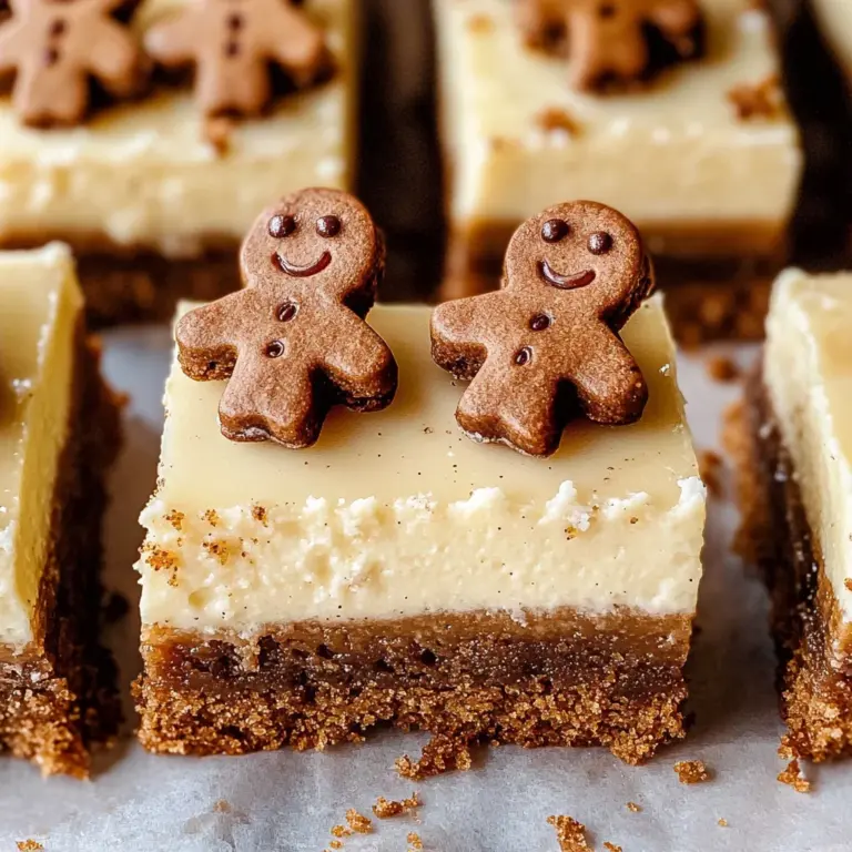 Gingerbread Cheesecake Bars
