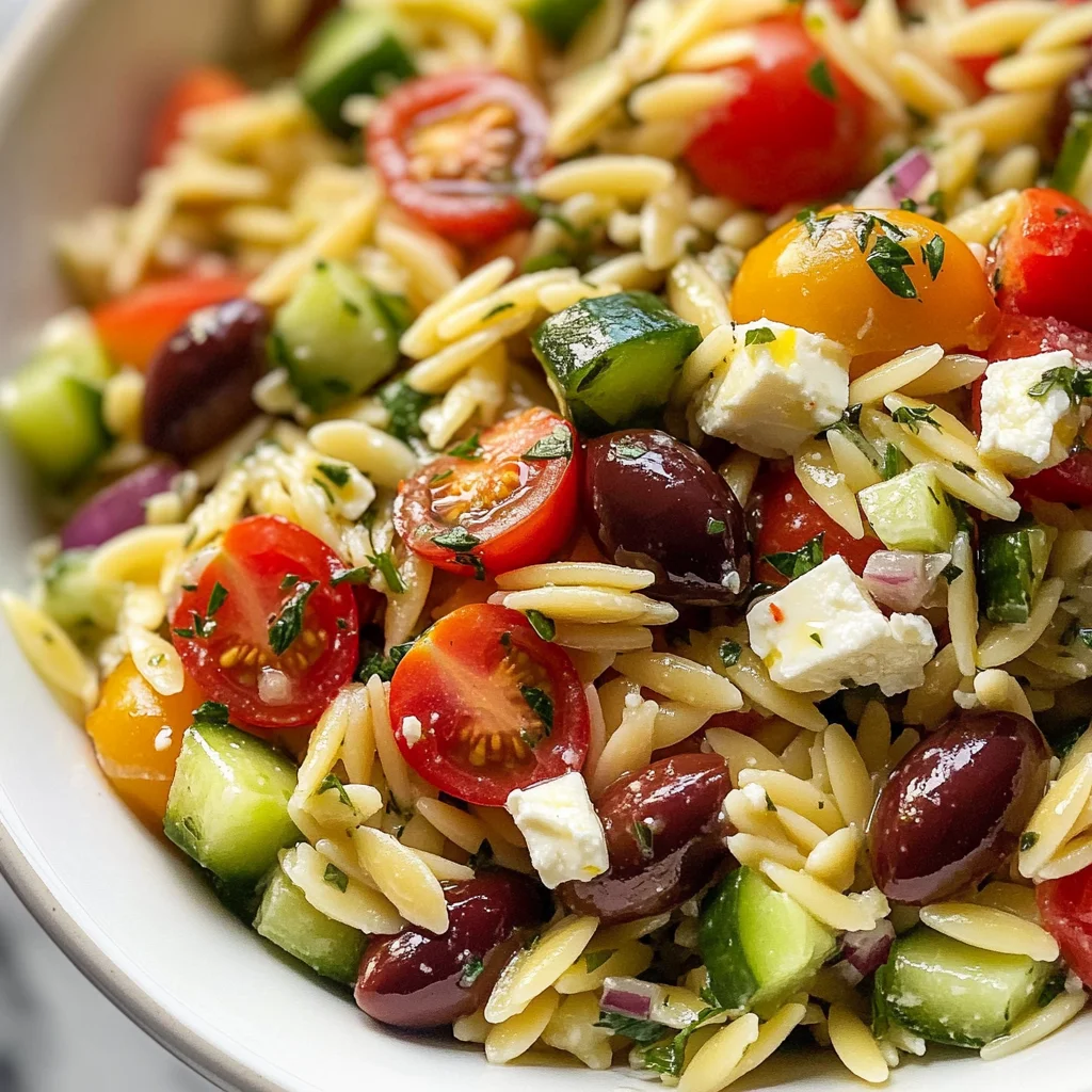 Greek Orzo Pasta Salad