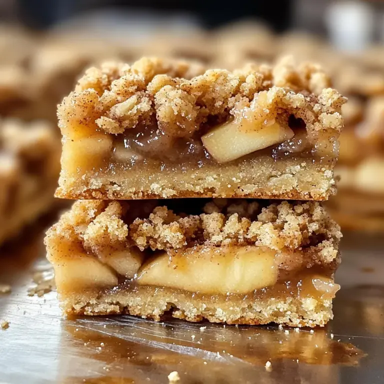 Homemade Apple Crisp Shortbread Bars - theamazingfood