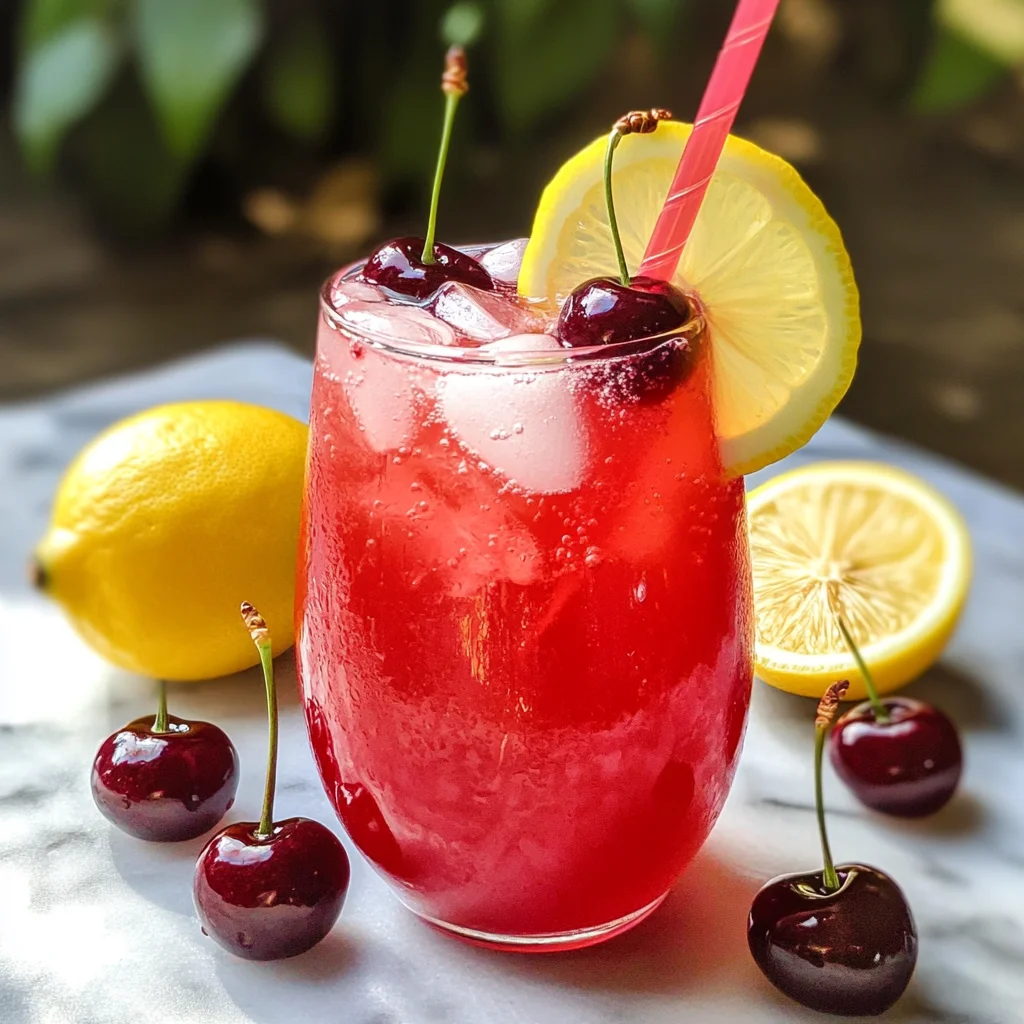 Homemade Cherry Lemonade