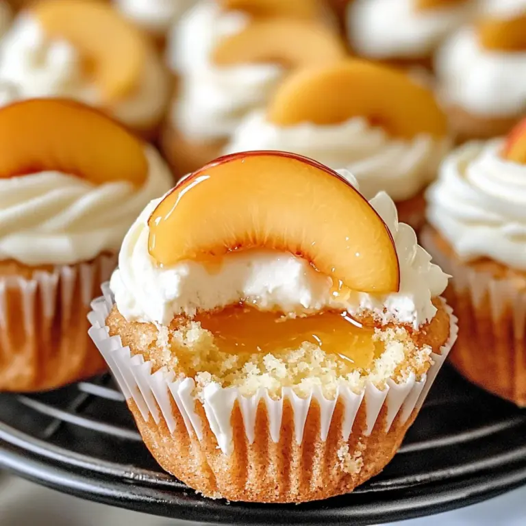 Honey Peach Cream Cheese Cupcakes That Scream Summer Delight