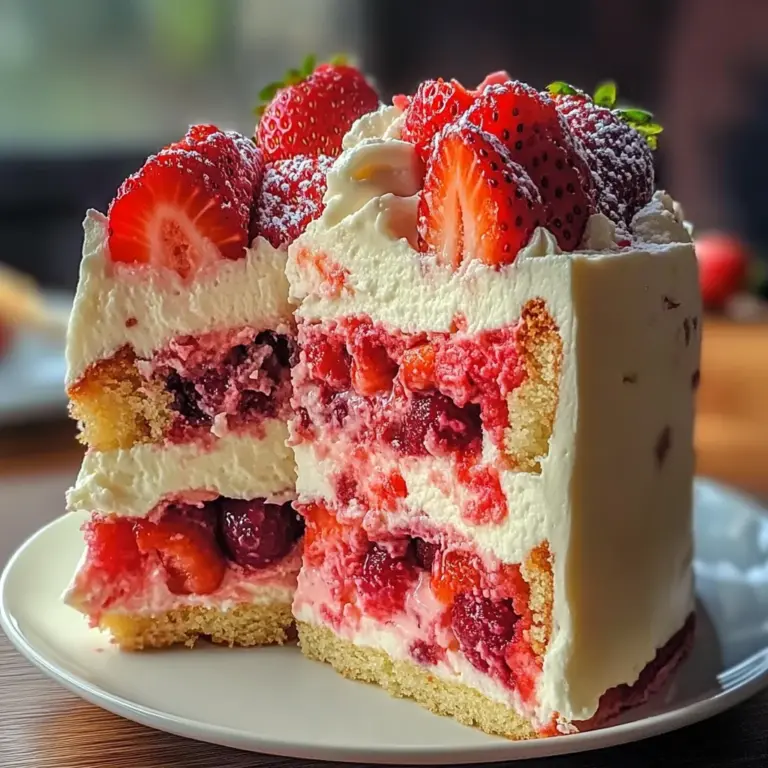 Irresistible Strawberry Earthquake Cake That Steals the Show